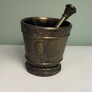 Vintage Brass Mortar and Pestle
